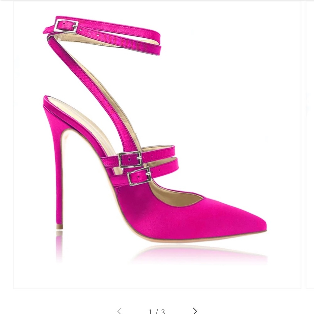 Fuchsia heels from Italy